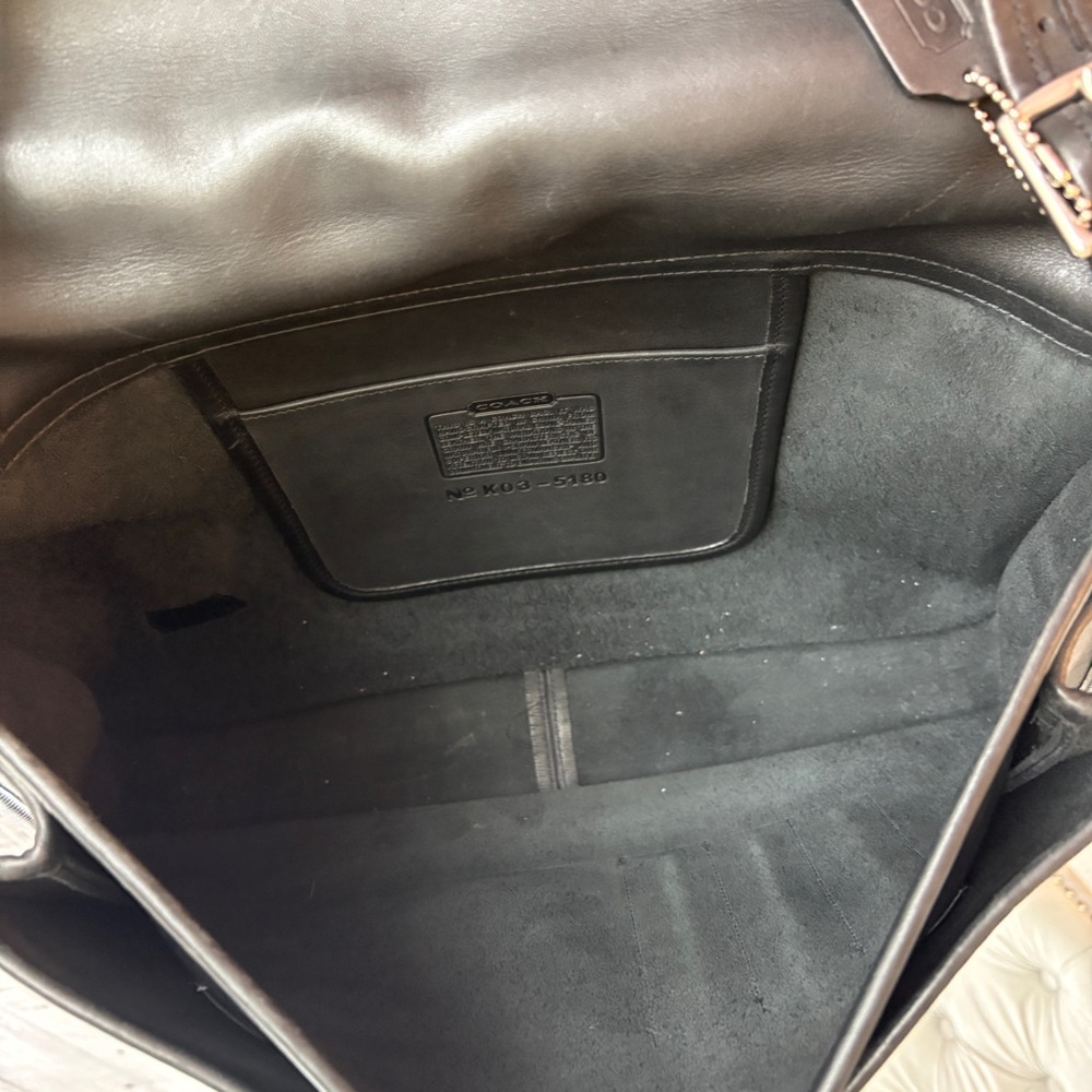 Coach, vintage metropolitan briefcase smooth leather black excellent condition - Picture 16 of 16